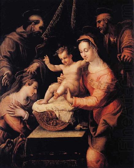 Lavinia Fontana Holy Family with Saints china oil painting image